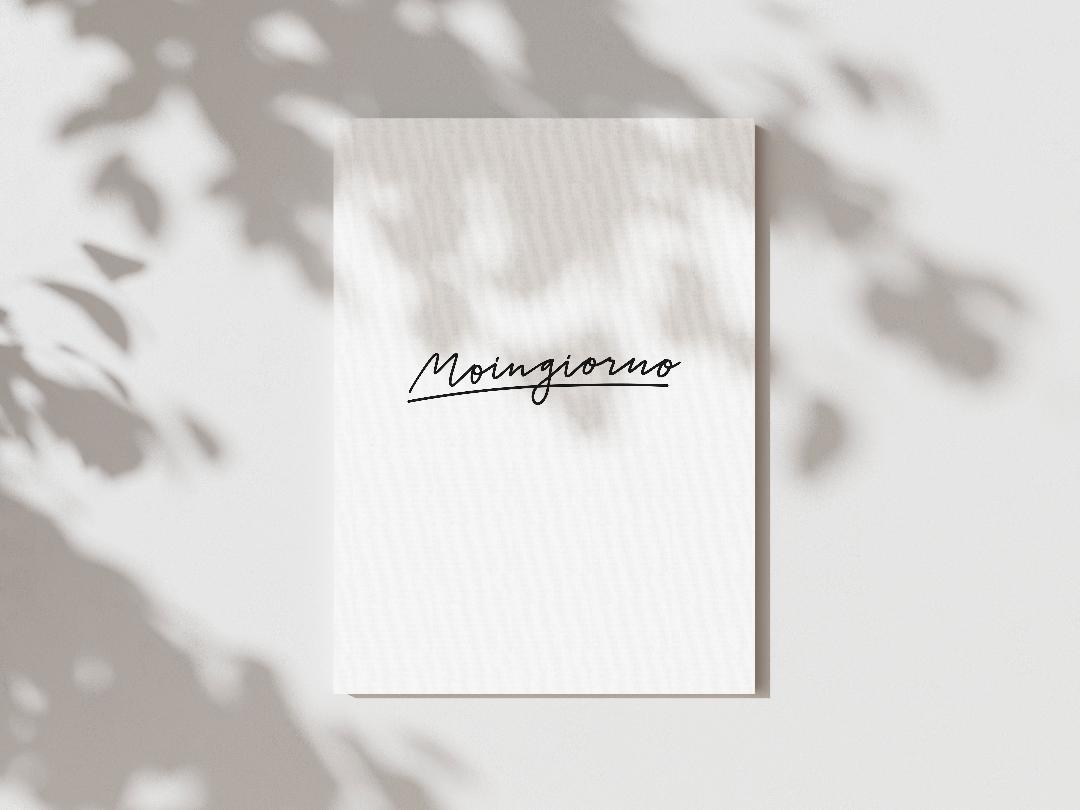 Poster Moingiorno, weiß