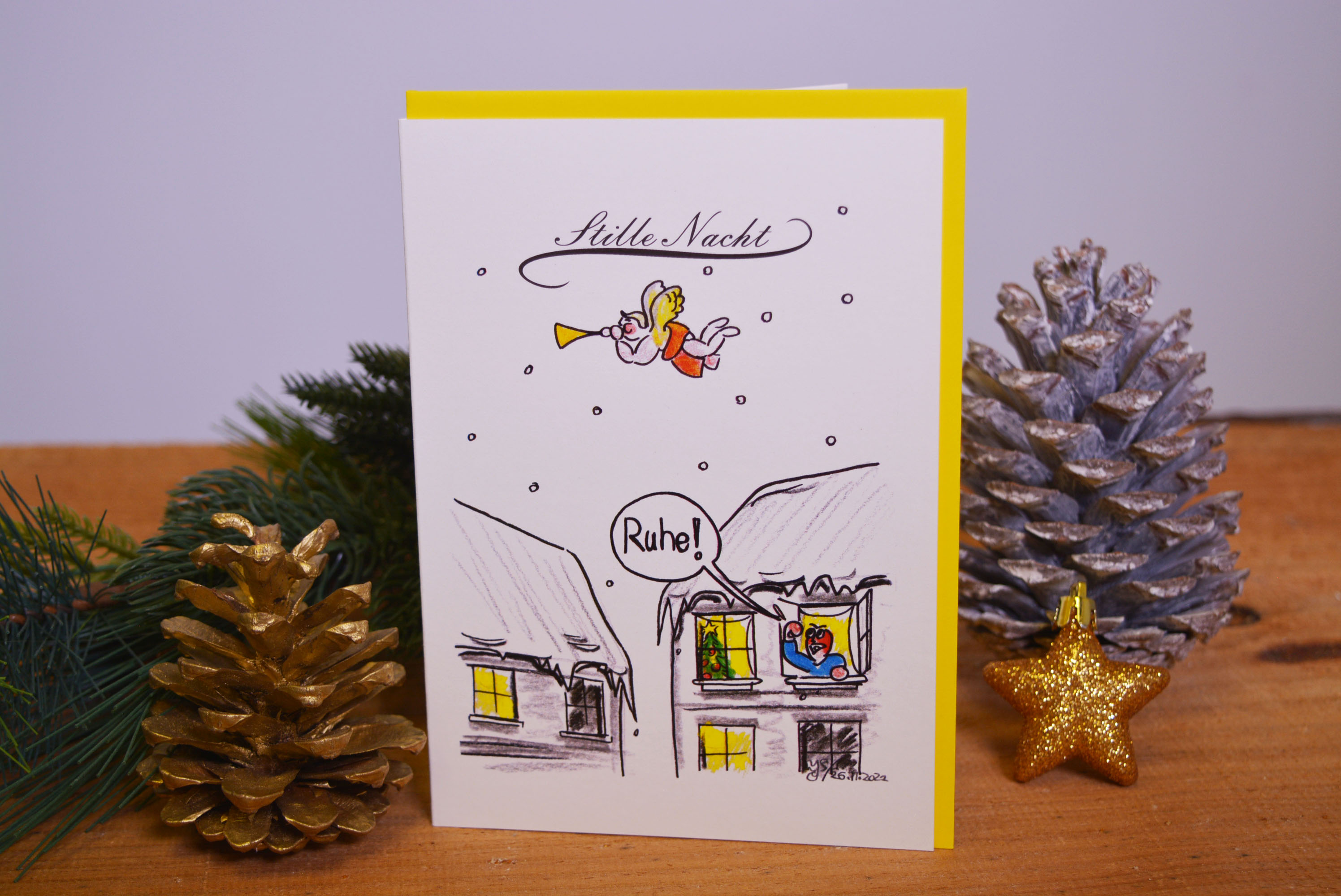 Weihnachtskarte, Stille Nacht