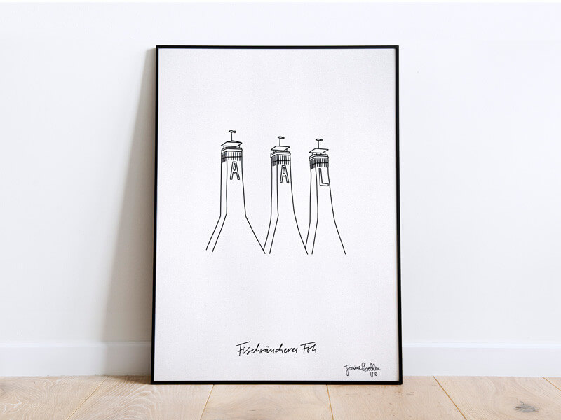 Kunstdruck 30x40 Sonderedition Aaltürme