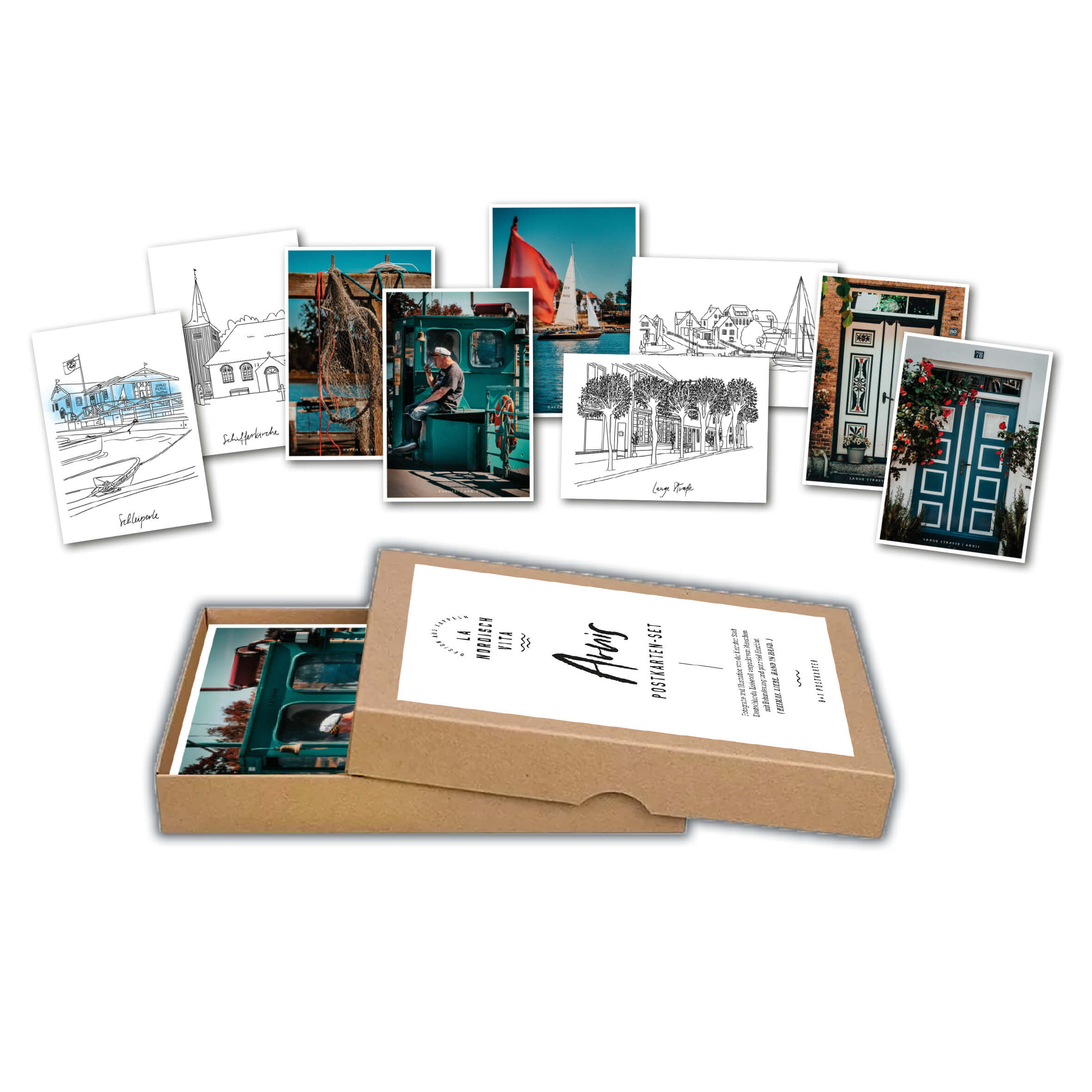 Postkarten-Set Arnis