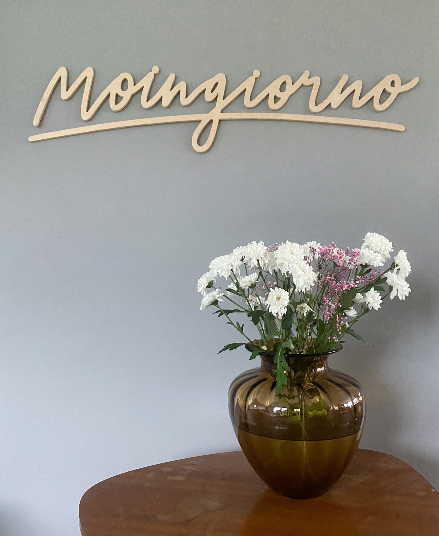 Moingiorno Holz-Lettering natur, 95 cm