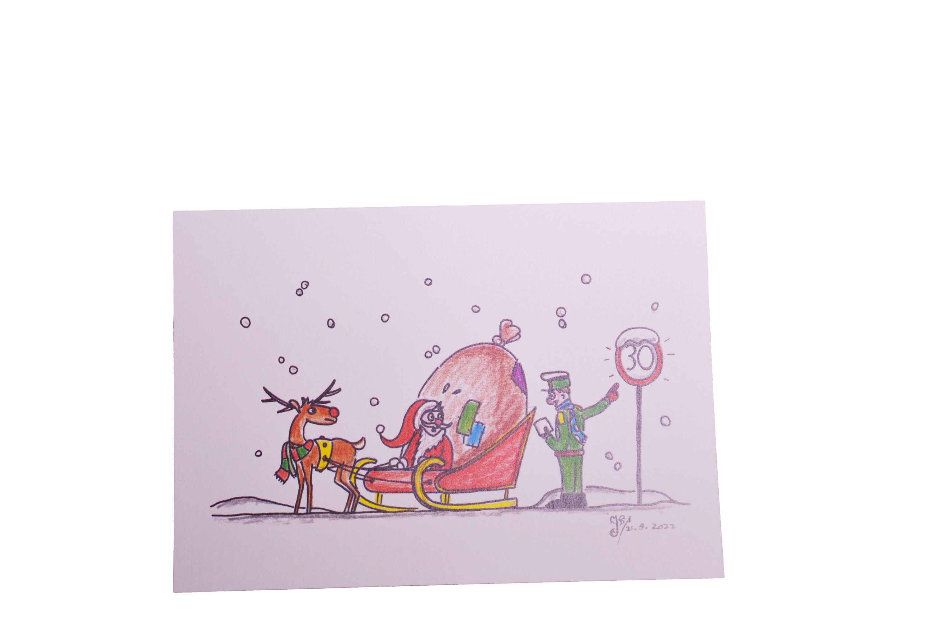 Weihnachtskarte, 30-Zone