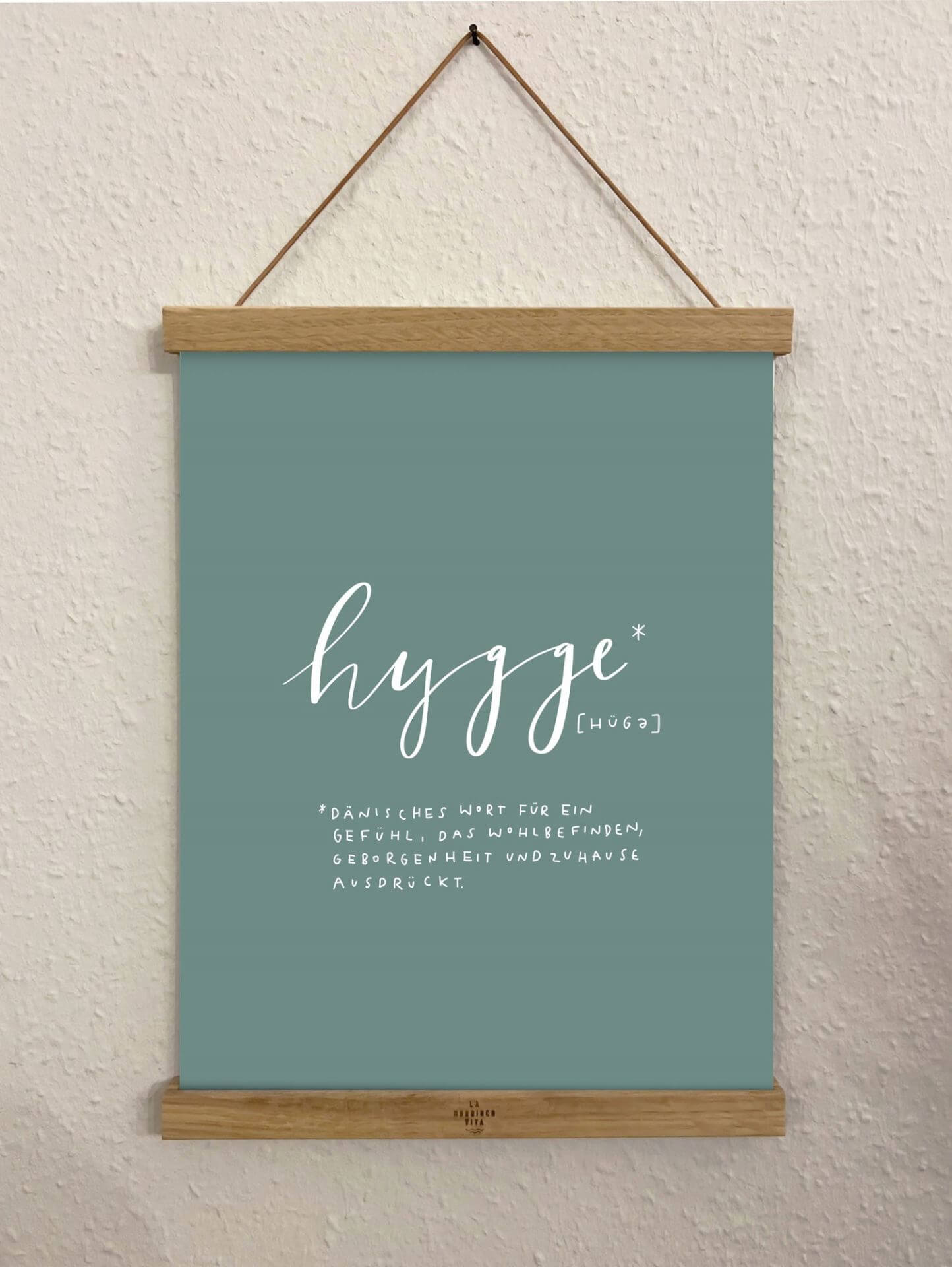 Posterhalter + Poster Hygge, salbei