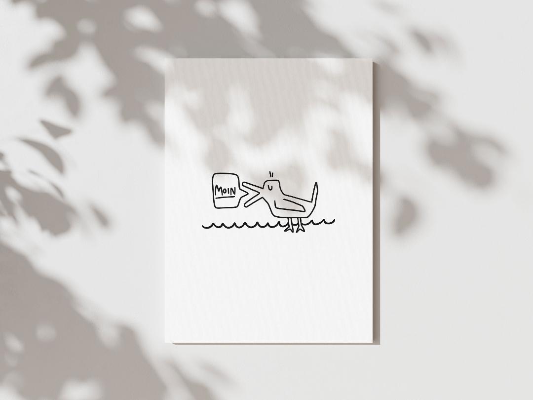Poster Moin Möwe