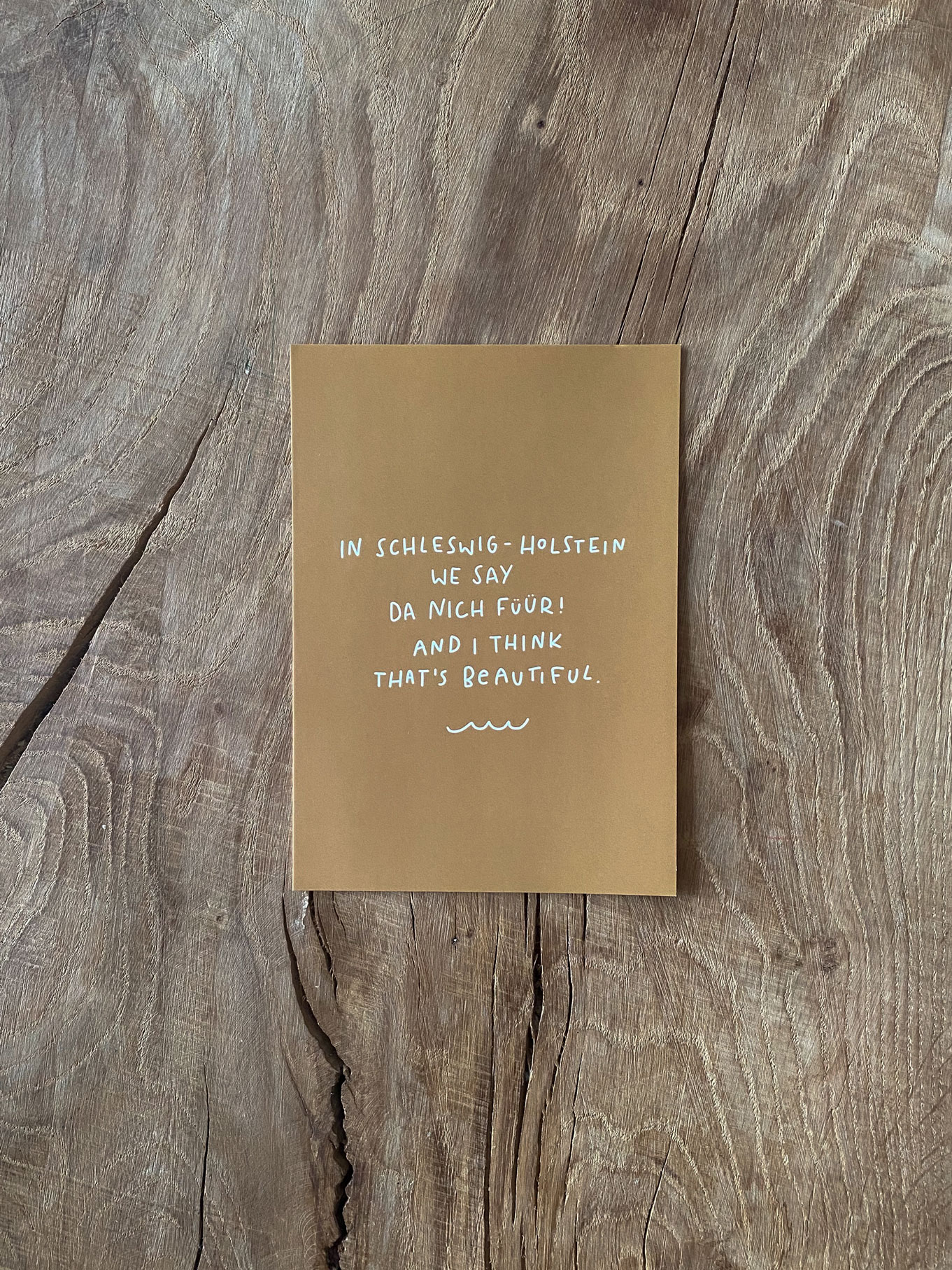 Postkarte Da Nich Füür