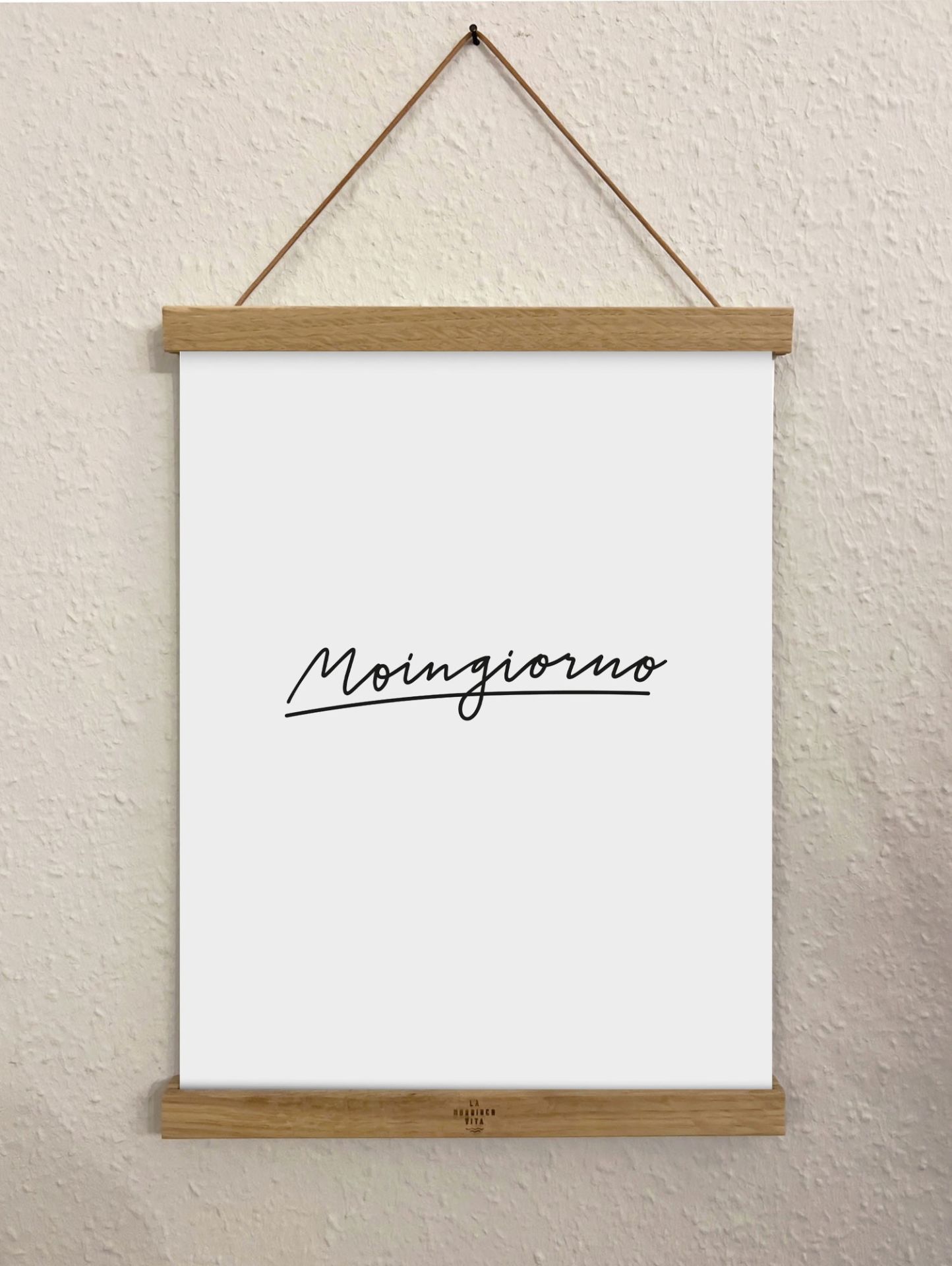 Posterhalter + Poster Moingiorno, weiß