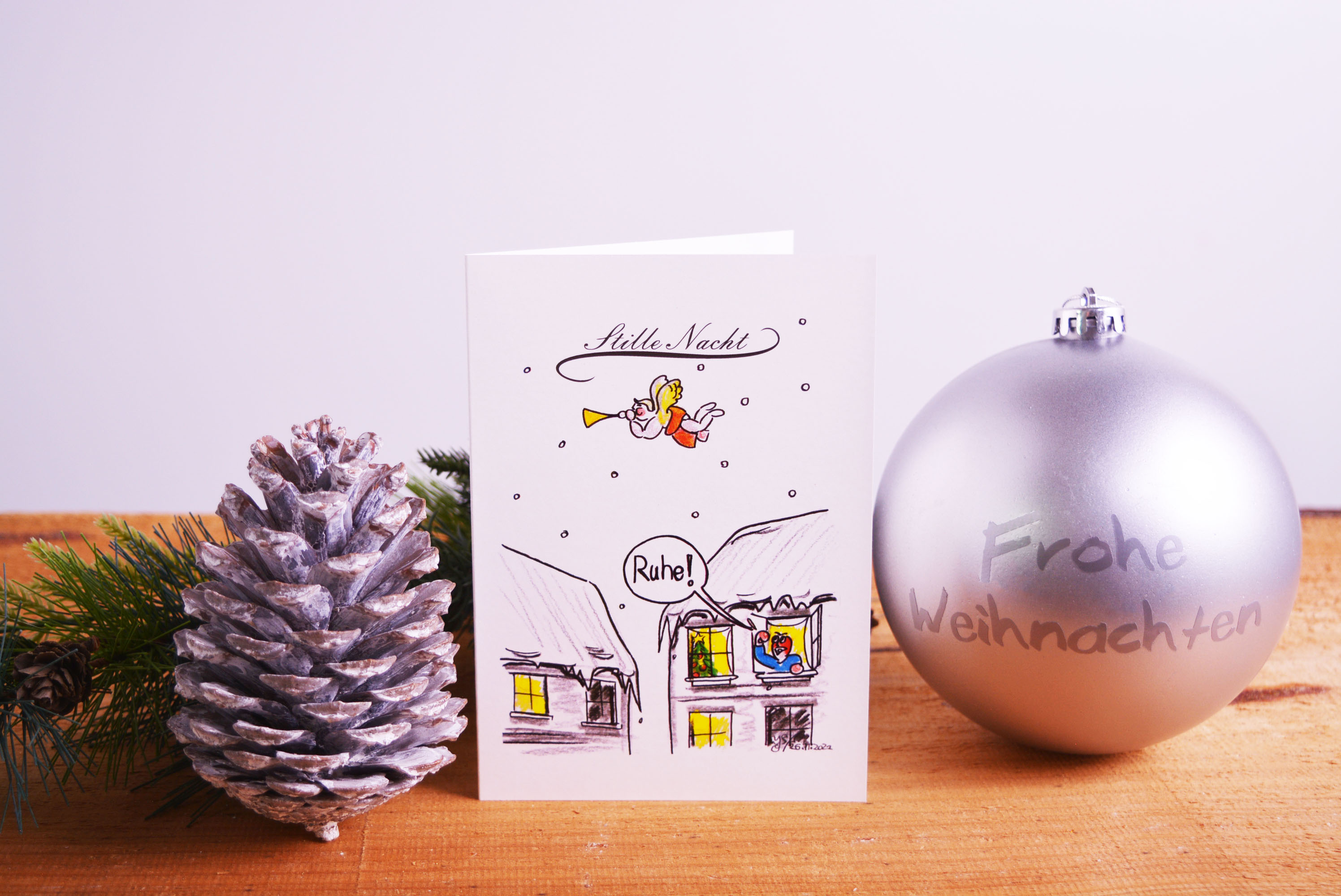 Weihnachtskarte, Stille Nacht